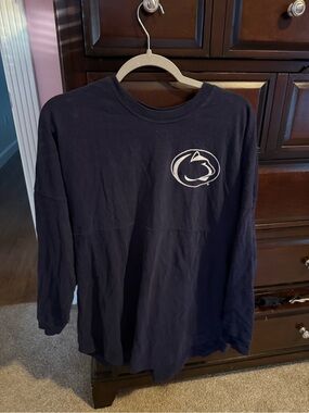 Knights Apparel Navy Long Sleeve Tee with White Logo